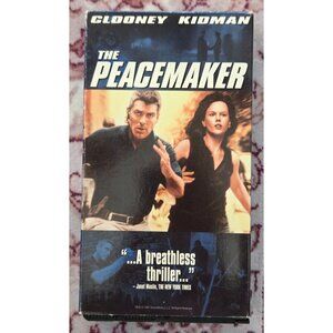 The Peacemaker (VHS 1998) George Clooney, Nicole Kidman, Action Thriller